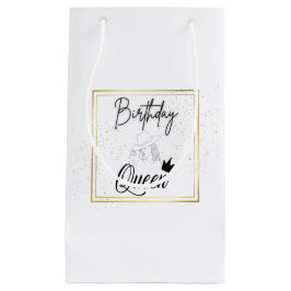Birthday Queen Gift Bag Klein Cadeauzakje