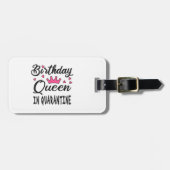 Birthday Queen in Quarantine Bagagelabel (Voorkant horizontaal)