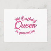 Birthday Queen in Quarantine Briefkaart (Voorkant)
