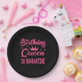 Birthday Queen in Quarantine Papieren Bordje (Feest)