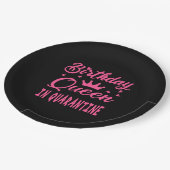 Birthday Queen in Quarantine Papieren Bordje (Gekanteld)