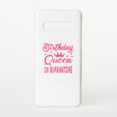 Birthday Queen in Quarantine Samsung Galaxy Hoesje (Achterkant)