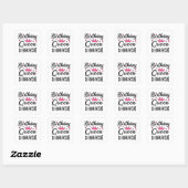Birthday Queen in Quarantine Vierkante Sticker (Vel)