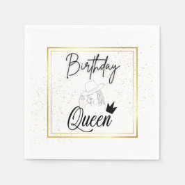 Birthday Queen Napkins Servet