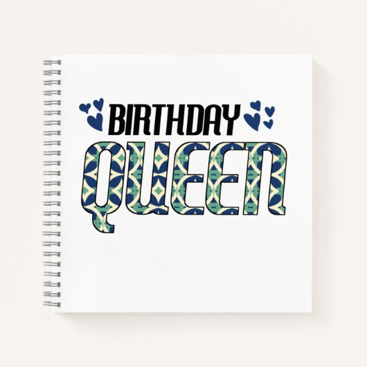 Birthday Queen Notitieboek (Voorkant)