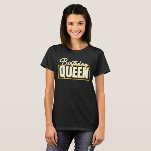 Birthday Queen T-shirt (Voorkant volledig)