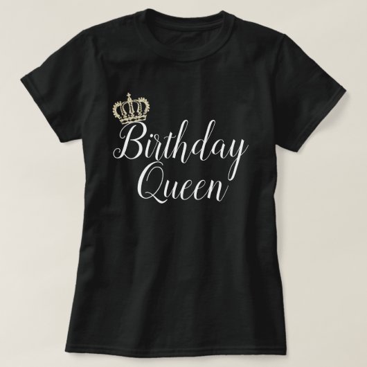 Birthday Queen T-shirt (Design voorkant)
