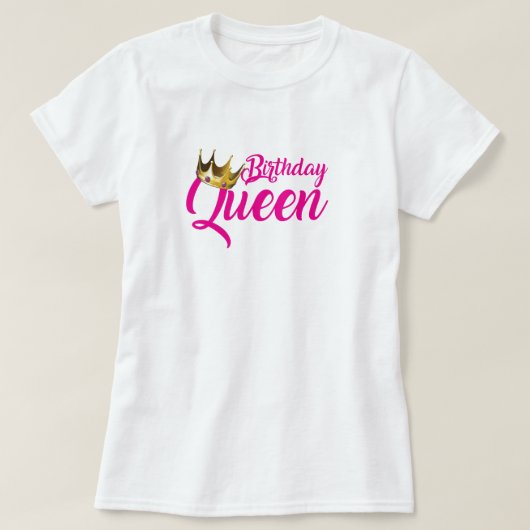 Birthday Queen Women's Basic T-Shirt (Design voorkant)