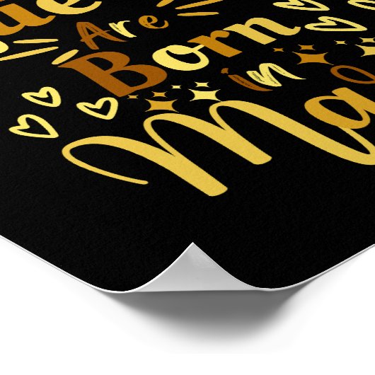 Birthday Queens Are Born In March Poster (Hoek)