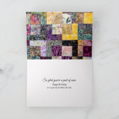 Birthday Quilt and Needle for Mother-in-law Kaart (Binnen)