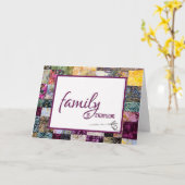 Birthday Quilt and Needle for Mother-in-law Kaart (Gele Bloem)