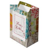 Birthday Quilt Pattern met Needle Medium Cadeauzakje (Voorkant Gekanteld)