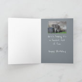 Birthday Raccoon Bucket met Fun Humor Card Kaart (Binnen)