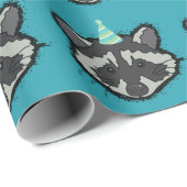 Birthday Raccoon Cadeaupapier (Rol Hoek)