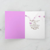 birthday rain on window with tulips kaart (Binnen)