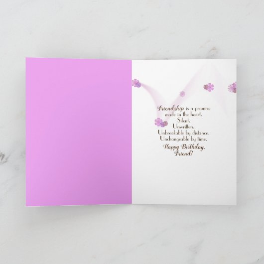 birthday rain on window with tulips kaart (Binnen)