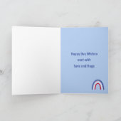 Birthday Rainbow Age Boho Kaart (Binnen)