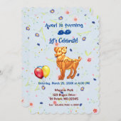 Birthday Ram - Aries (21 maart - 19 april) Kaart (Voorkant / Achterkant)