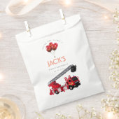 Birthday Red Fire Truck Bedankzakje (Geknipt)