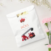 Birthday Red Fire Truck Bedankzakje (Gezegeld)