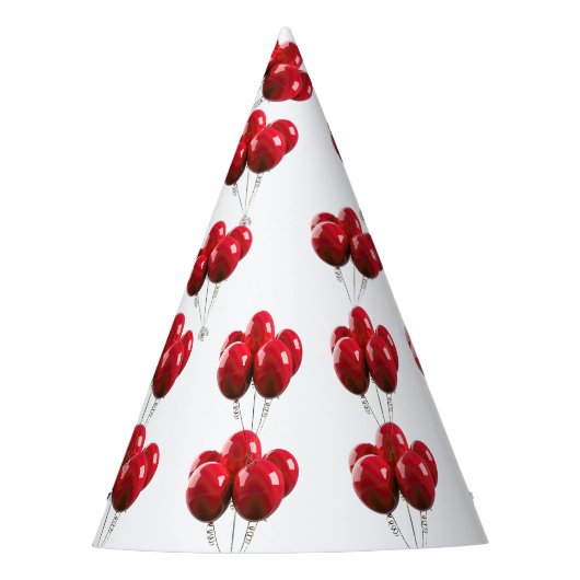 Birthday Red Fire Truck Feesthoedjes (Voorkant)