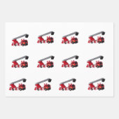 Birthday Red Fire Truck Inpakpapier Vel (Voorkant 2)