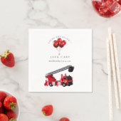 Birthday Red Fire Truck Servet (Insitu)