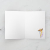 Birthday Red Fox Waterverf Painting Kaart (Binnen)