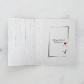 Birthday Red papavers Kaart (Binnen)
