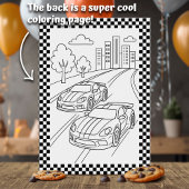 Birthday Red Race Car Kaart