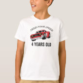 Birthday Red Race Car T-shirt (Voorkant)