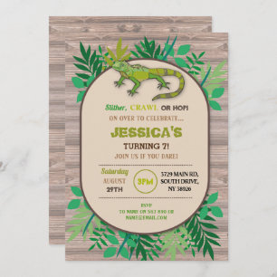 Birthday Reptile Children's Birthday Lizard Crawl Kaart