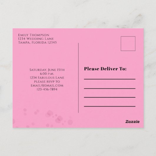 Birthday Retro 50 en Fabulous Martini Cocktail Briefkaart (Achterkant)