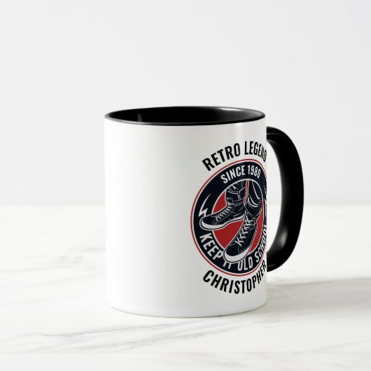 Birthday Retro Legend  Sneaker Mok (Voorkant rechts)