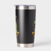 Birthday Roar Cute Dinosaur Birthday Party Design Geïsoleerde Drinkbeker (Rechts)