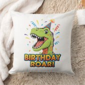 Birthday Roar Cute Dinosaur Birthday Party Design Kussen (Deken)