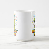 Birthday Roar Cute Dinosaur Birthday Party Design Magische Mok (Midden)