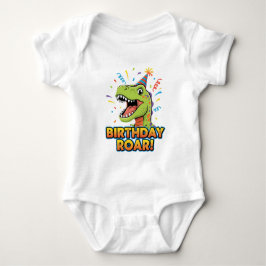 Birthday Roar Cute Dinosaur Birthday Party Design Romper