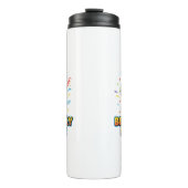 Birthday Roar Cute Dinosaur Birthday Party Design Thermosbeker (Voorkant)