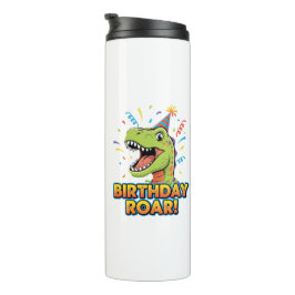 Birthday Roar Cute Dinosaur Birthday Party Design Thermosbeker