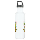 Birthday Roar Cute Dinosaur Birthday Party Design Waterfles (Achterkant)