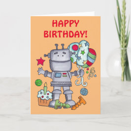 Birthday Robot Kaart