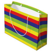 Birthday Robots Large Gift Bag Cadeautasje (Achterkant Gekanteld)