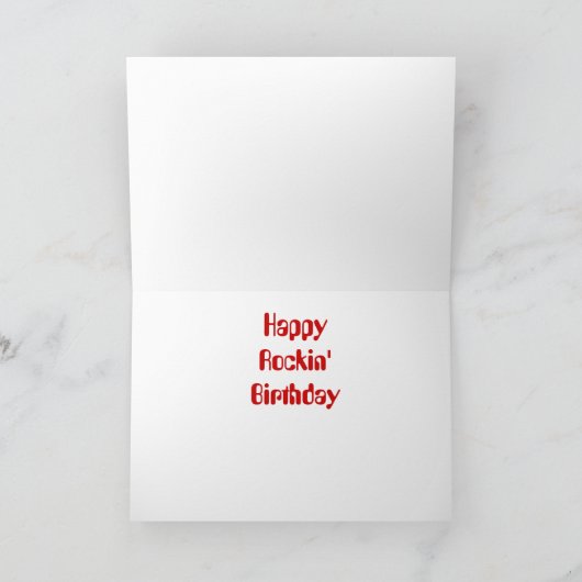 Birthday Rock Kaart (Binnen)