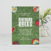 Birthday Rocks Kind Coronavirus Birthday Car Parad Kaart (Staand voorkant)