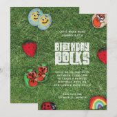 Birthday Rocks Kind Coronavirus Birthday Car Parad Kaart (Voorkant / Achterkant)