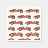 Birthday rode  racewagen servet (Voorkant)