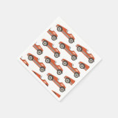 Birthday rode  racewagen servet (Hoek)