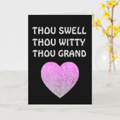 BIRTHDAY ROMANTISCH WENSKAART HUSBAND OF WIFE KAART (Gele Bloem)