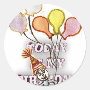 Birthday Ronde Sticker